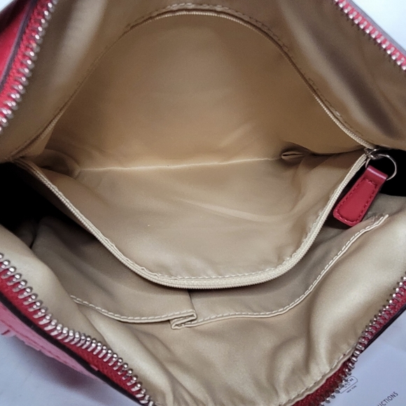 Coach Kristen Woven Leather Hobo/Crossbody Purse E1269-19314 - Picture 8 of 12